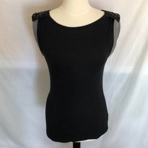 GAP black knit top NWT